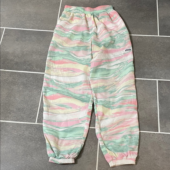 Adidas Originals R.Y.V. track pants pastel marble print size Small - Picture 2 of 12